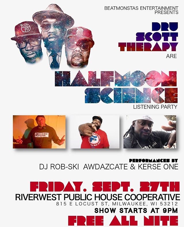 @halfmoonscience listening party 9.27 at